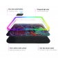 Eco-friendly Monster Glowing RGB LED Mouse Pad 4mm Thickness for Gaming Keyboard USB Anti-slip Rubber Base Desk Mat